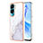 Coque Silicone Motif Fantaisie Souple Couleur Unie Etui Housse YB5 pour Huawei Honor 90 Lite 5G Blanc