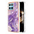Coque Silicone Motif Fantaisie Souple Couleur Unie Etui Housse YB5 pour Huawei Honor X8b Violet