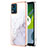 Coque Silicone Motif Fantaisie Souple Couleur Unie Etui Housse YB5 pour Motorola Moto E13 Blanc