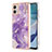 Coque Silicone Motif Fantaisie Souple Couleur Unie Etui Housse YB5 pour Motorola Moto G53 5G Violet