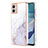 Coque Silicone Motif Fantaisie Souple Couleur Unie Etui Housse YB5 pour Motorola Moto G53y 5G Blanc