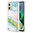 Coque Silicone Motif Fantaisie Souple Couleur Unie Etui Housse YB5 pour Motorola Moto G54 5G Colorful