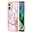 Coque Silicone Motif Fantaisie Souple Couleur Unie Etui Housse YB5 pour Motorola Moto G54 5G Petit