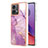 Coque Silicone Motif Fantaisie Souple Couleur Unie Etui Housse YB5 pour Motorola Moto G84 5G Violet Clair