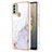 Coque Silicone Motif Fantaisie Souple Couleur Unie Etui Housse YB5 pour Nokia C31 Blanc