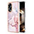 Coque Silicone Motif Fantaisie Souple Couleur Unie Etui Housse YB5 pour Oppo A18 Rose