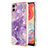 Coque Silicone Motif Fantaisie Souple Couleur Unie Etui Housse YB5 pour Samsung Galaxy A04 4G Violet