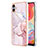 Coque Silicone Motif Fantaisie Souple Couleur Unie Etui Housse YB5 pour Samsung Galaxy M04 Rose