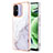 Coque Silicone Motif Fantaisie Souple Couleur Unie Etui Housse YB5 pour Xiaomi Poco C55 Blanc