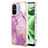 Coque Silicone Motif Fantaisie Souple Couleur Unie Etui Housse YB5 pour Xiaomi Poco C55 Violet Clair