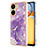 Coque Silicone Motif Fantaisie Souple Couleur Unie Etui Housse YB5 pour Xiaomi Poco C65 Violet