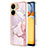 Coque Silicone Motif Fantaisie Souple Couleur Unie Etui Housse YB5 pour Xiaomi Redmi 13C Rose