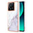 Coque Silicone Motif Fantaisie Souple Couleur Unie Etui Housse YB5 pour Xiaomi Redmi K60 Ultra 5G Blanc