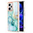 Coque Silicone Motif Fantaisie Souple Couleur Unie Etui Housse YB5 pour Xiaomi Redmi Note 12 Pro+ Plus 5G Vert