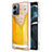 Coque Silicone Motif Fantaisie Souple Couleur Unie Etui Housse YB6 pour Motorola Moto G14 Jaune