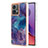 Coque Silicone Motif Fantaisie Souple Couleur Unie Etui Housse YB7 pour Motorola Moto G84 5G Violet