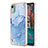 Coque Silicone Motif Fantaisie Souple Couleur Unie Etui Housse YB7 pour Nokia C12 Bleu