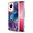 Coque Silicone Motif Fantaisie Souple Couleur Unie Etui Housse YB7 pour Xiaomi Civi 2 5G Violet