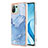 Coque Silicone Motif Fantaisie Souple Couleur Unie Etui Housse YB7 pour Xiaomi Mi 11 Lite 5G NE Bleu
