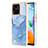 Coque Silicone Motif Fantaisie Souple Couleur Unie Etui Housse YB7 pour Xiaomi Redmi 10 India Bleu