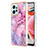 Coque Silicone Motif Fantaisie Souple Couleur Unie Etui Housse YB7 pour Xiaomi Redmi Note 12 4G Violet Clair