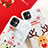 Coque Silicone Motif Noel Souple Couleur Unie Etui Housse pour Apple iPhone 11 Petit