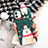 Coque Silicone Motif Noel Souple Couleur Unie Etui Housse S02 pour Apple iPhone 12 Mini Vert