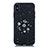 Coque Silicone Paillette Etoile Souple Couleur Unie Etui Housse pour Apple iPhone XR Noir