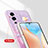 Coque Silicone Paillette Etoile Souple Couleur Unie Etui Housse S01 pour Vivo V25 Pro 5G Petit