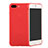 Coque Silicone Souple Couleur Unie Gel C02 pour Apple iPhone 7 Plus Rouge