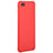 Coque Silicone Souple Couleur Unie Gel C02 pour Apple iPhone 7 Plus Rouge Petit