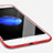 Coque Silicone Souple Couleur Unie Gel pour Apple iPhone 8 Plus Rouge Petit