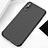 Coque Silicone Souple Housse Vague Line pour Apple iPhone Xs Noir Petit