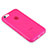 Coque Silicone Souple Mat pour Apple iPhone 5C Rose Rouge Petit