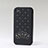 Coque Silicone Souple Strass Diamant Bling pour Apple iPhone 4S Noir