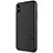 Coque Silicone Souple Vague Line R01 pour Apple iPhone Xs Noir Petit