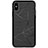 Coque Silicone Souple Vague Line R01 pour Apple iPhone Xs Noir Petit