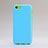 Coque Silicone TPU Souple Couleur Unie pour Apple iPhone 5C Bleu Ciel