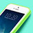 Coque Silicone TPU Souple Couleur Unie pour Apple iPhone 5S Vert Petit