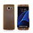 Coque Transparente Integrale Silicone Souple Avant et Arriere Housse Etui pour Samsung Galaxy S7 Edge G935F Or