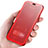 Coque Transparente Integrale Silicone Souple Portefeuille pour Apple iPhone Xs Rouge Petit