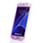 Coque Transparente Integrale Silicone Souple Portefeuille pour Samsung Galaxy S7 G930F G930FD Violet Petit