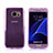 Coque Transparente Integrale Silicone Souple Portefeuille pour Samsung Galaxy S7 G930F G930FD Violet Petit