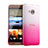 Coque Transparente Rigide Degrade pour HTC One Me Rose