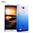 Coque Transparente Rigide Degrade pour Huawei Mate 7 Bleu