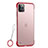 Coque Ultra Fine Plastique Rigide Etui Housse Transparente U02 pour Apple iPhone 11 Pro Max Rouge