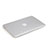 Coque Ultra Fine Plastique Rigide Transparente pour Apple MacBook Pro 15 pouces Blanc Petit