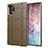 Coque Ultra Fine Silicone Souple 360 Degres Housse Etui C06 pour Samsung Galaxy Note 10 Plus Marron