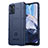 Coque Ultra Fine Silicone Souple 360 Degres Housse Etui J01S pour Motorola Moto E22 Bleu