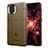 Coque Ultra Fine Silicone Souple 360 Degres Housse Etui J01S pour Samsung Galaxy Note 10 Lite Marron